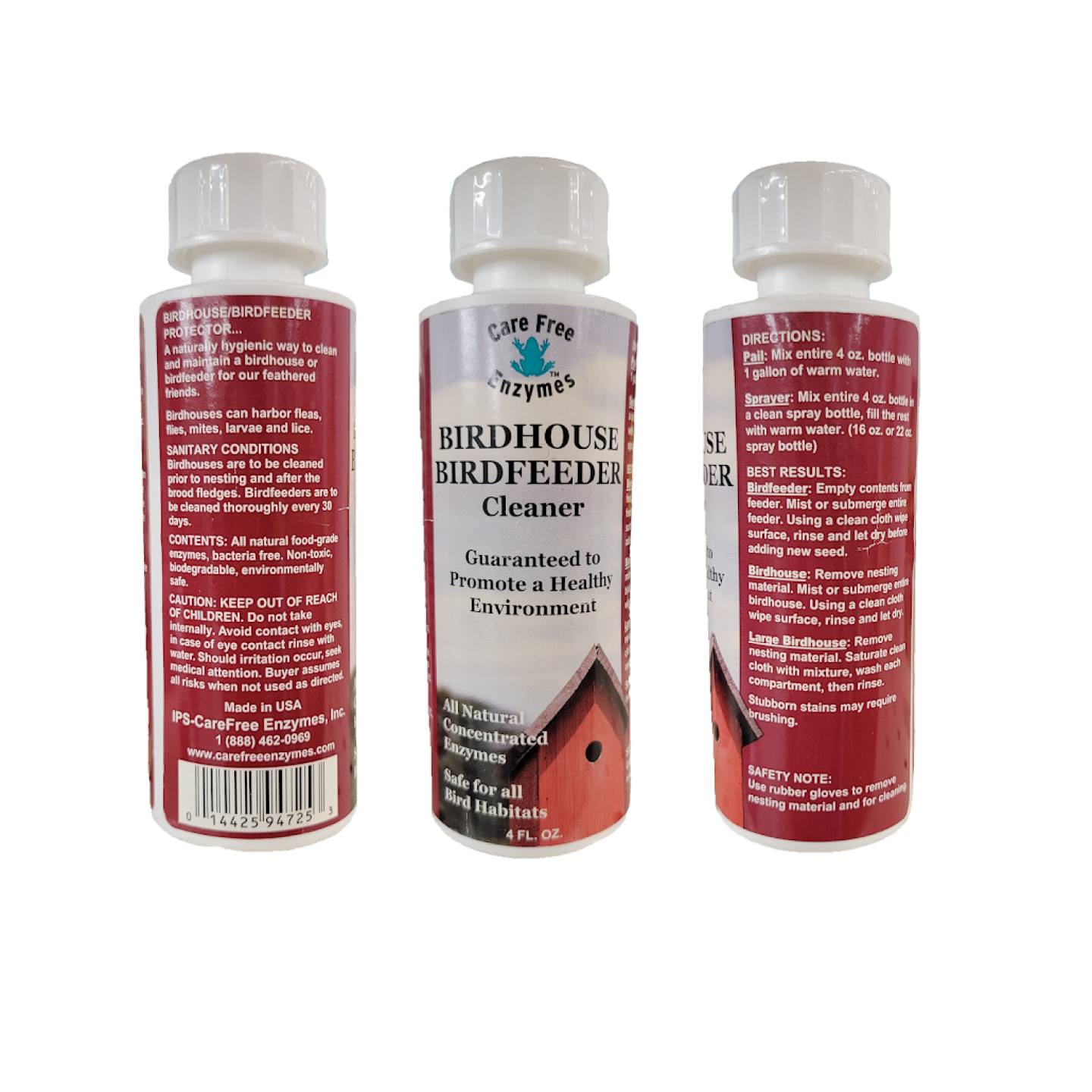 Care Free Enzymes Bird House & Bird Feeder Cleaner 4 Oz. Image 2