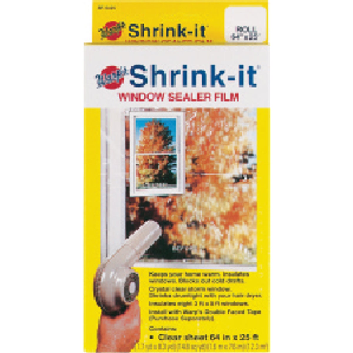 64-In. X 25-Ft. Shrink Film Window Kit