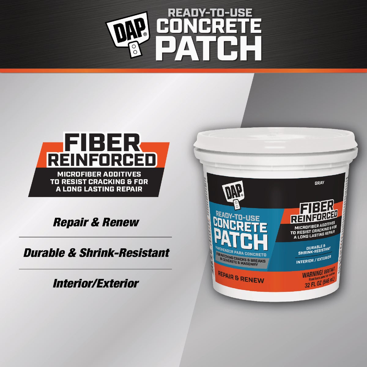 1-Qt. Ready-Mixed Concrete Patch Image 4