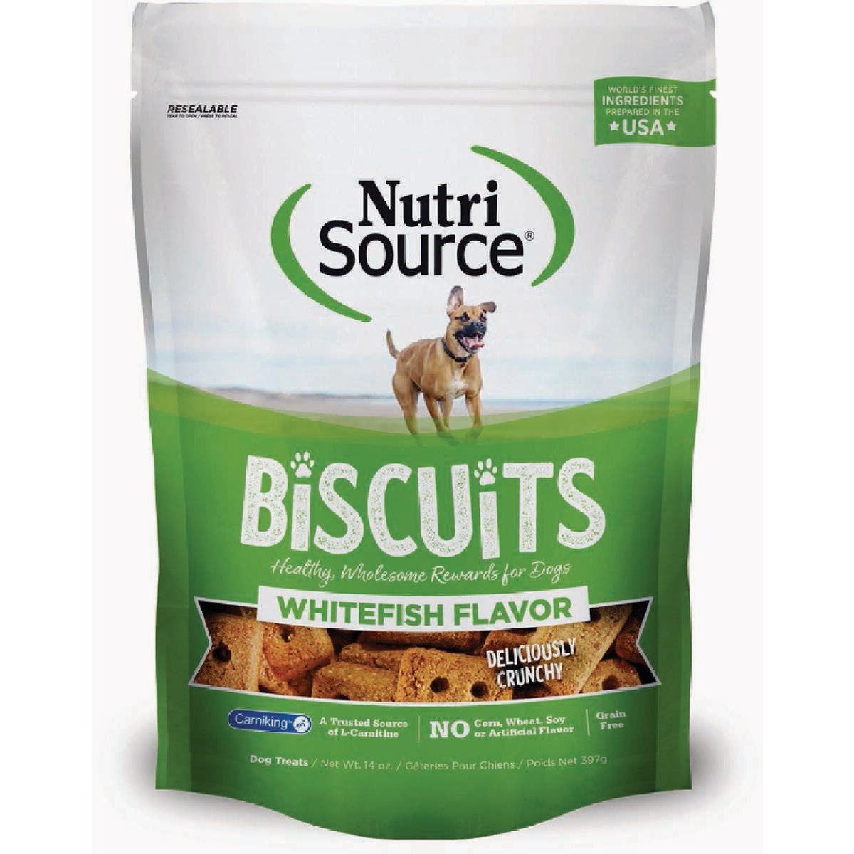 NutriSource Grain-Free Whitefish Flavor Biscuits, 14 Oz.