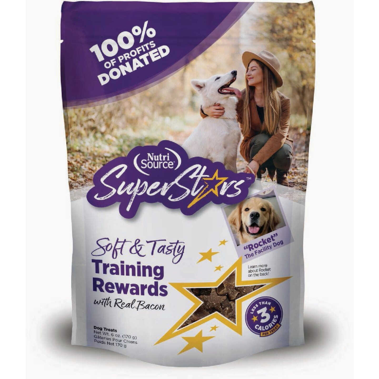 NutriSource SuperStars Soft & Tasty Bacon Flavor Training Rewards, 4 Oz. Image 1