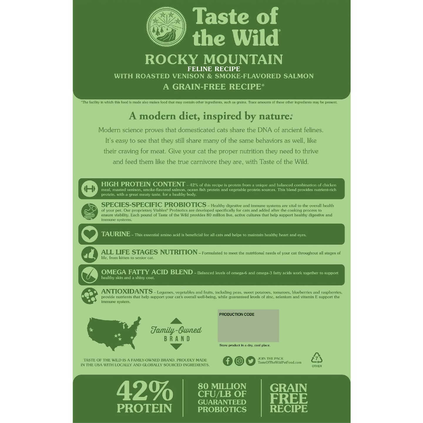 5-Lb. Taste Of The Wild Rocky Mountain Feline Image 2