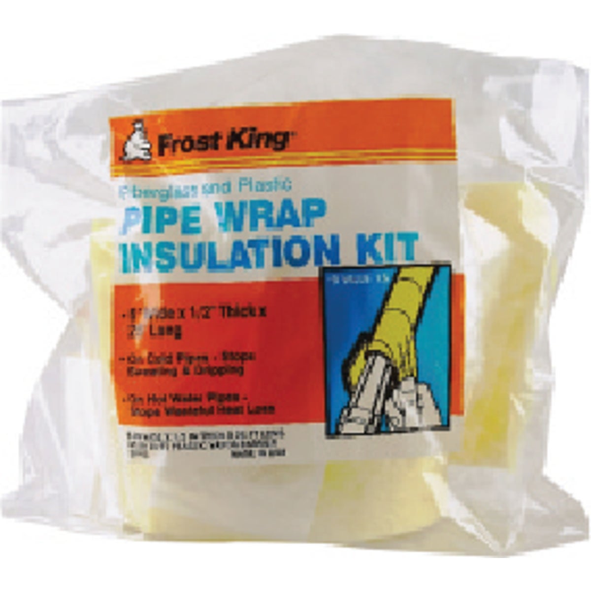 Fiberglass Pipe Wrap With Plastic Wrap