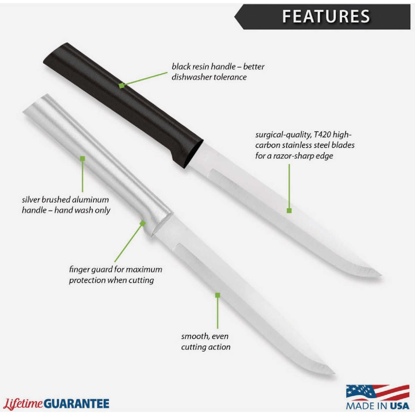 Rada Utility/Steak Knife, Silver Image 2