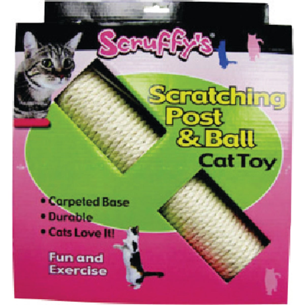 Scruffy's Sissel Scratch Post And Ball