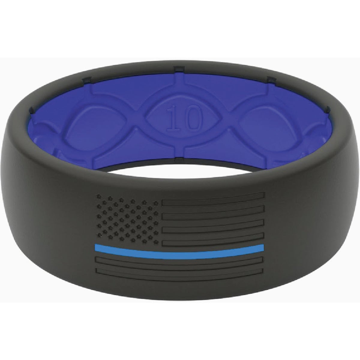 Groove Life Groove Ring Hero Police Blue Flag Ring Size 11