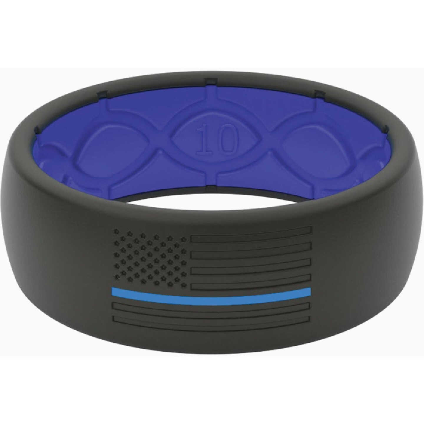 Groove Life Groove Ring Hero Police Blue Flag Ring Size 11 Image 1
