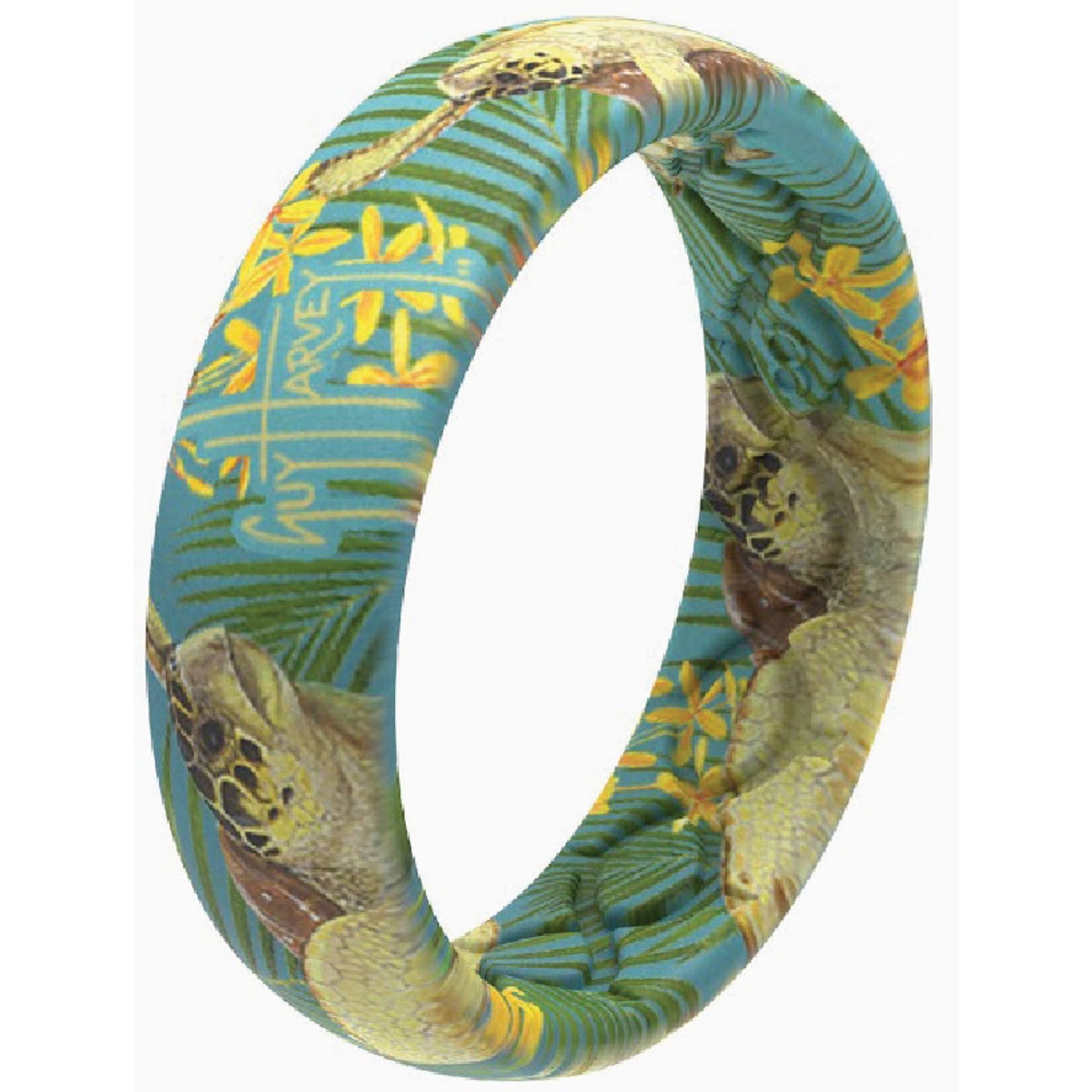 Groove Life Groove Ring Thin Guy Harvey Tropical Turtle Size 8 Image 2