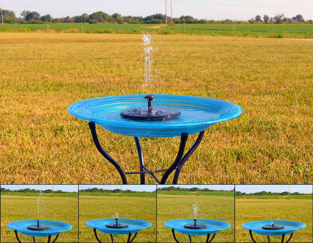 Backyard Essentials Solar Floating Bird Bath Bubbler