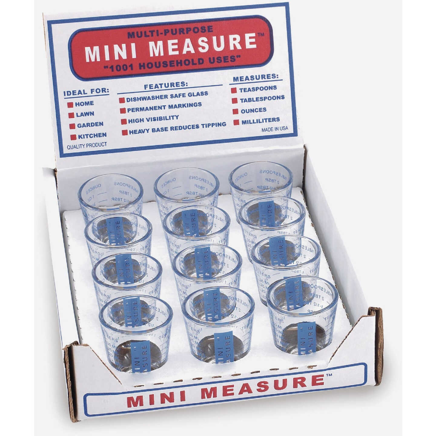 Kolder Blue Glass Mini Measuring Cup Image 1