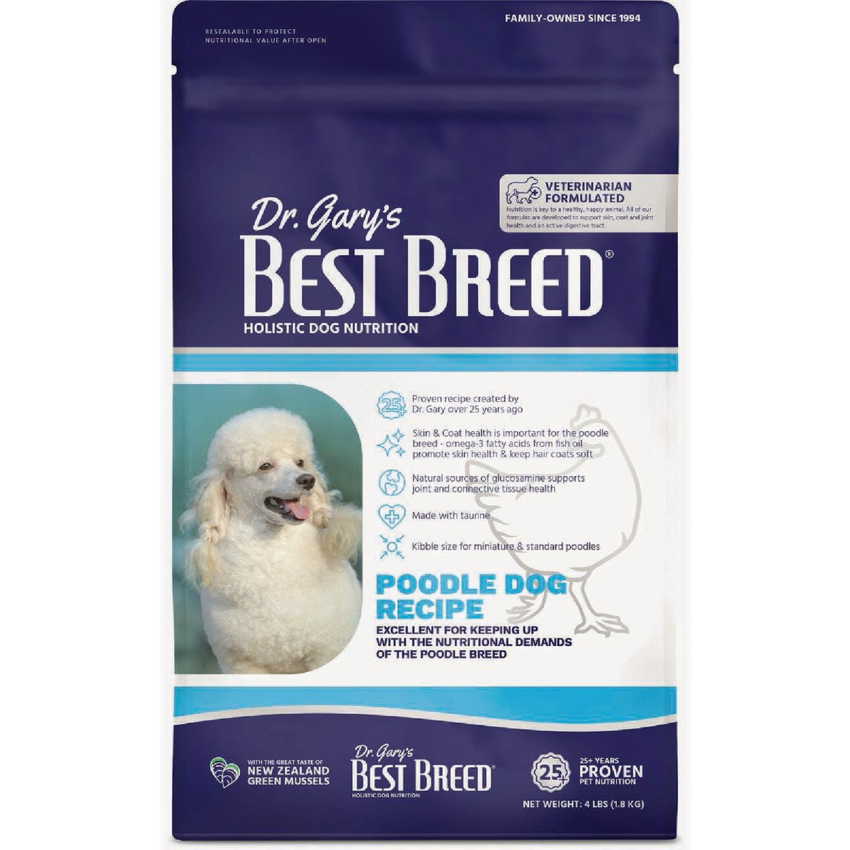 Dr. Gary's Best Breed 15 Lb. Poodle Diet Dry Dog Food