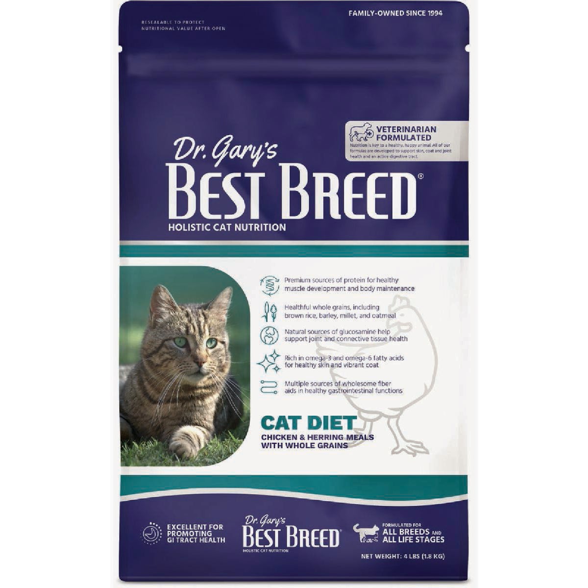 Dr. Gary's Best Breed 12 Lb. Cat Diet Dry Cat Food
