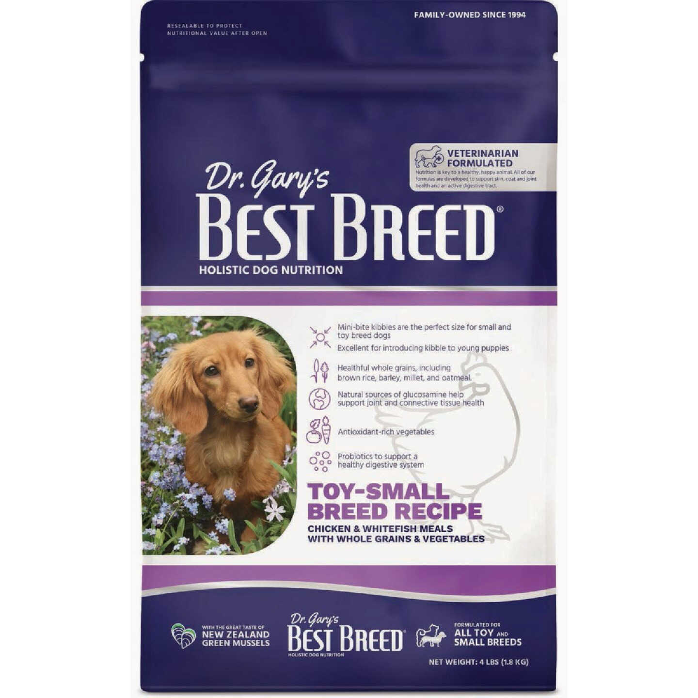 Dr. Gary's Best Breed 13 Lb. Toy-Small Breed Recipe Dry Dog Food Image 1