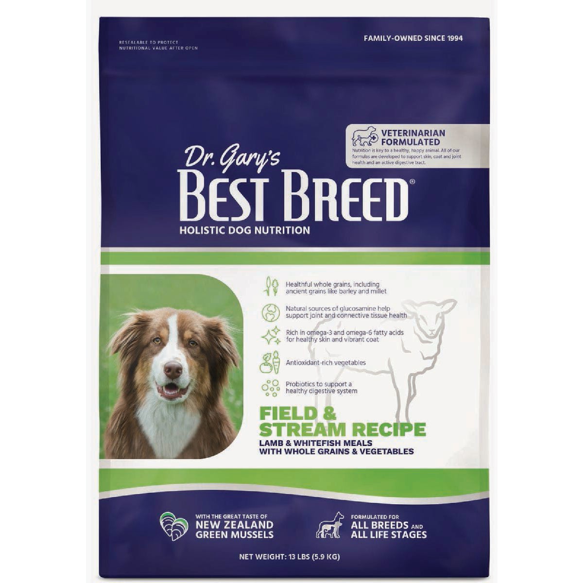 Dr. Gary's Best Breed 13 Lb. Field and Stream Recipe Dry Dog Food