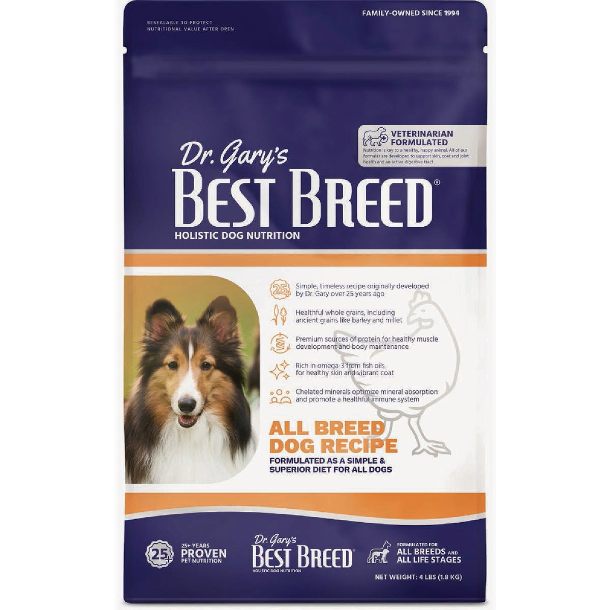Dr. Gary's Best Breed 4 Lb. All Breed Diet Dry Dog Food