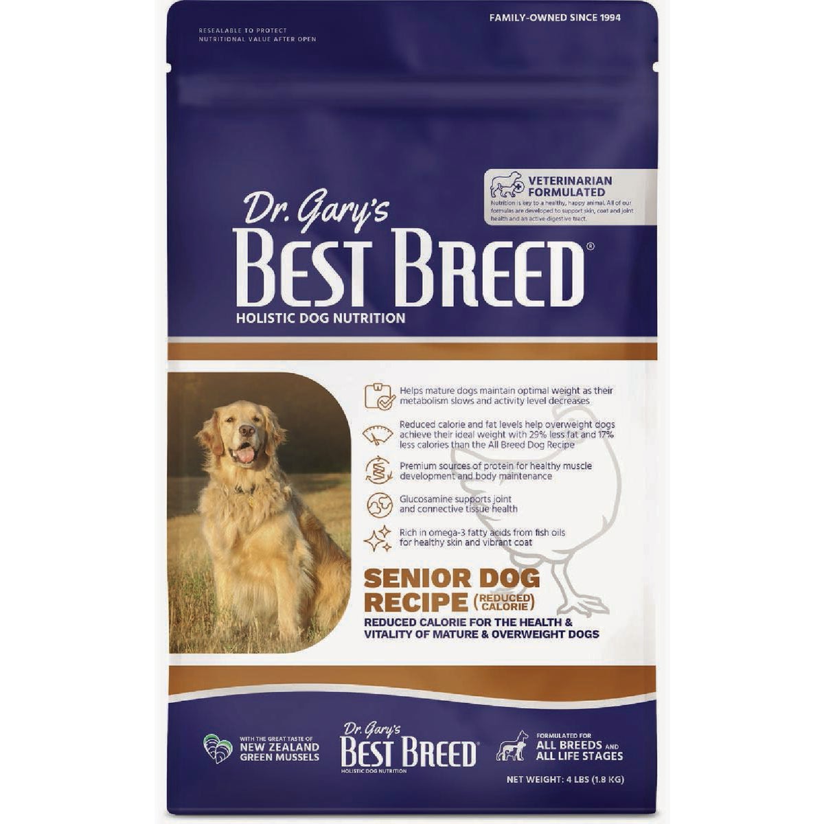 Dr. Gary's Best Breed 13 Lb. Senior Diet Dry Dog Food