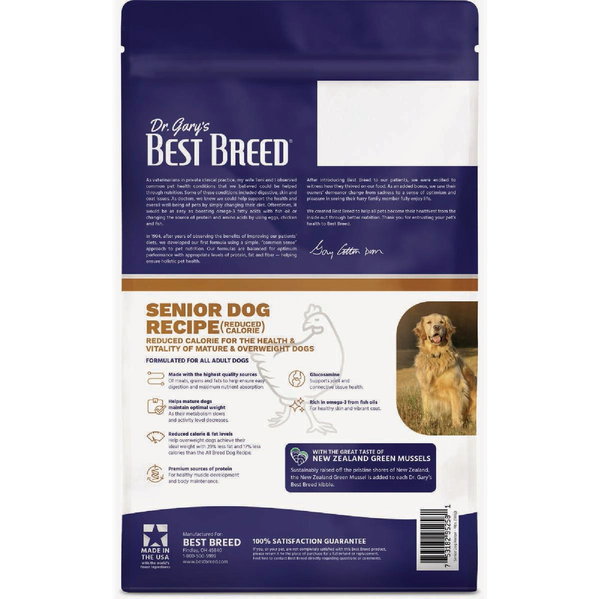 Dr. Gary's Best Breed 28 Lb. Senior Diet Dry Dog Food Image 2