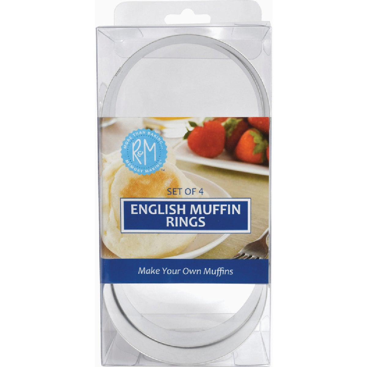 R&M 3-3/4 In. Steel English Muffin Rings (4-Piece) Image 3