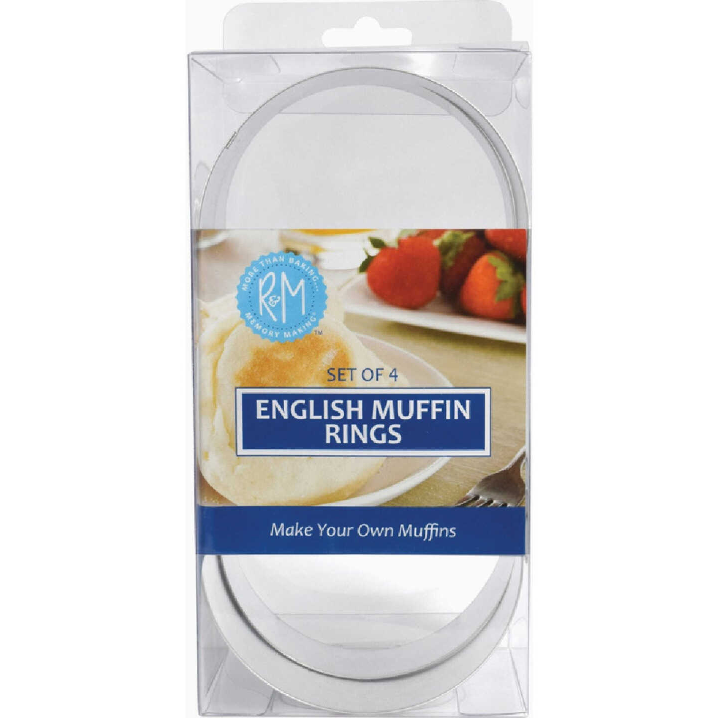 R&M 3-3/4 In. Steel English Muffin Rings (4-Piece) Image 3