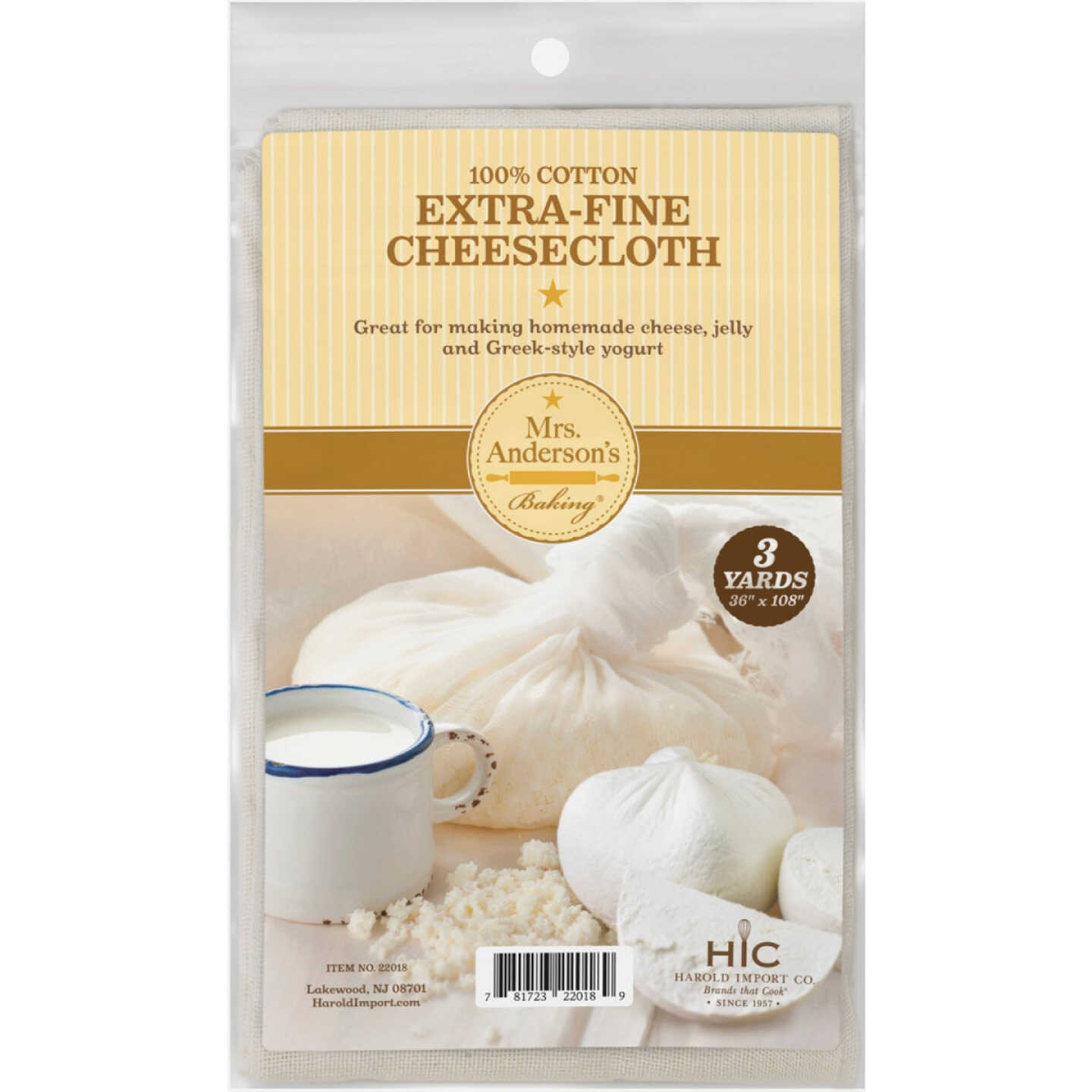 Mrs. Anderson's 100% Cotton 3 Sq. Yd. Extra-Fine Cheesecloth Image 1