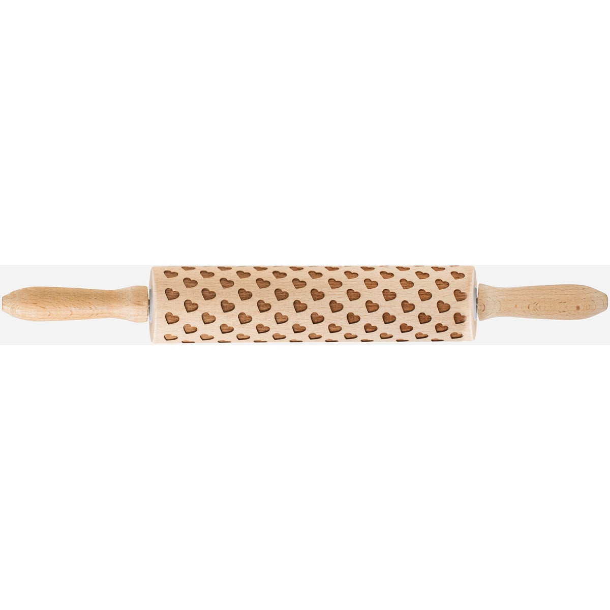 Mrs. Anderson's 8 In. European Beechwood Heart Design Rolliing Pin