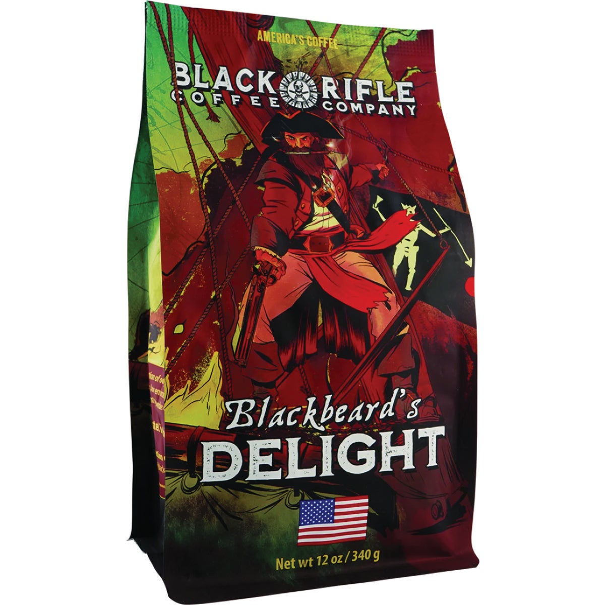 Black Rifle Coffee Company Blackbeard's Delight Dark Roast Ground Coffee, 12 Oz.