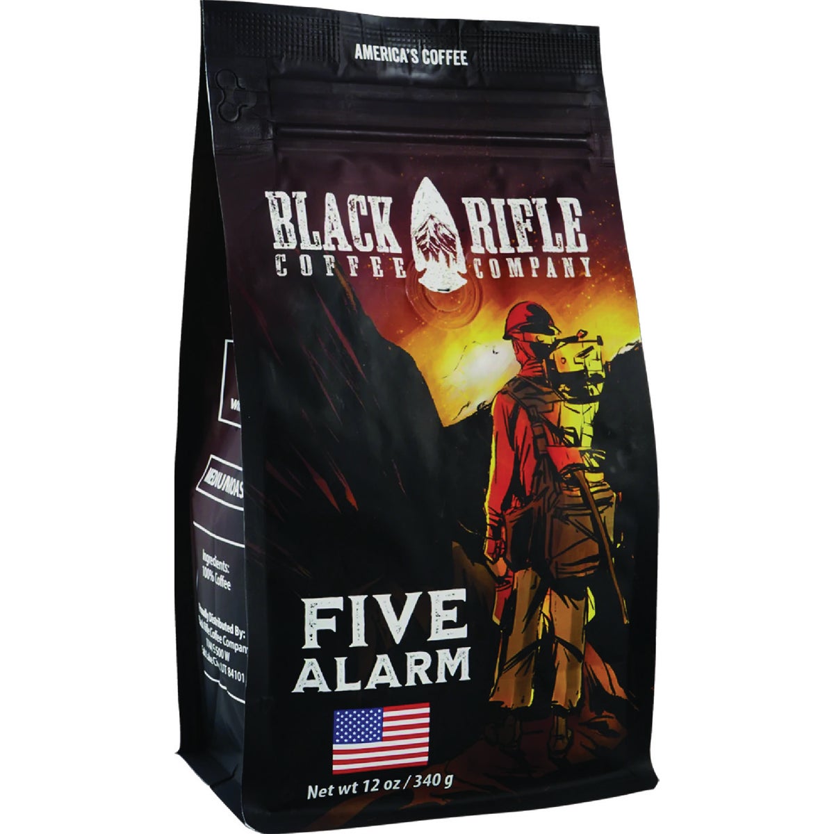 Black Rifle Coffee Company Five Alarm Medium Roast Ground Coffee, 12 Oz.