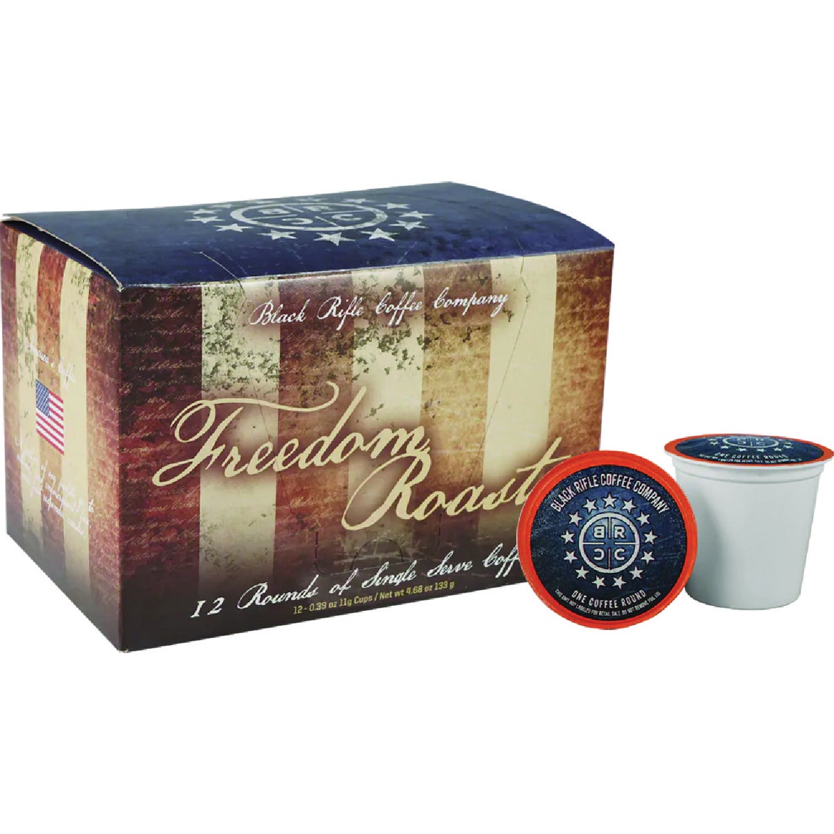 Black Rifle Coffee Company Freedom Roast Medium Roast Coffee Rounds (12-Pack)