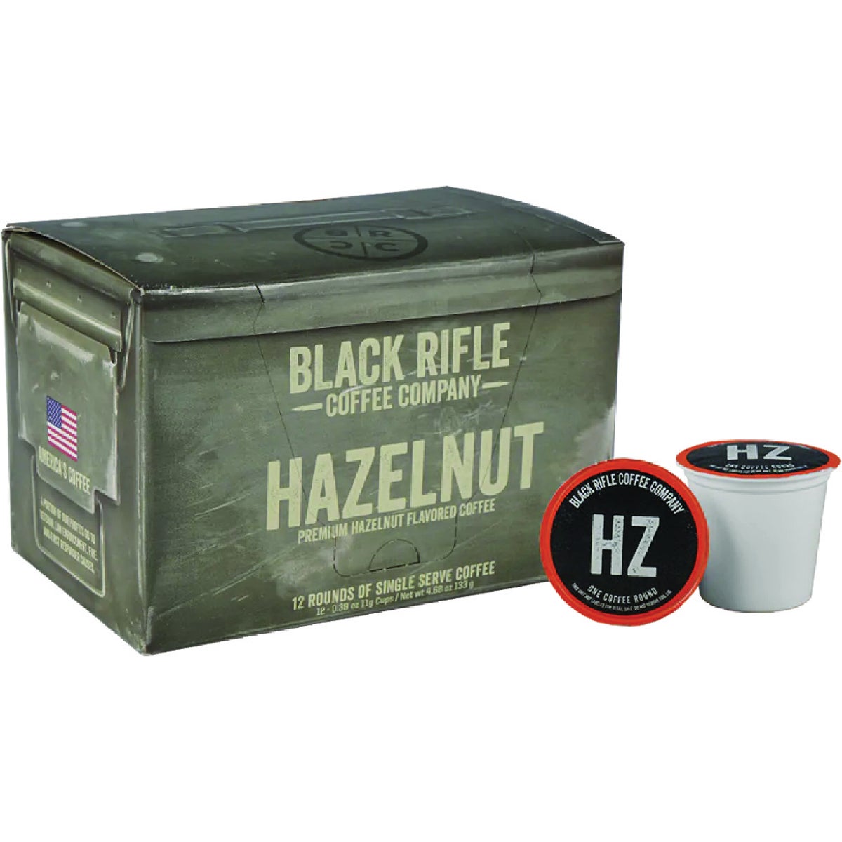 Black Rifle Coffee Company Hazelnut Roast Coffee Rounds (12-Pack)