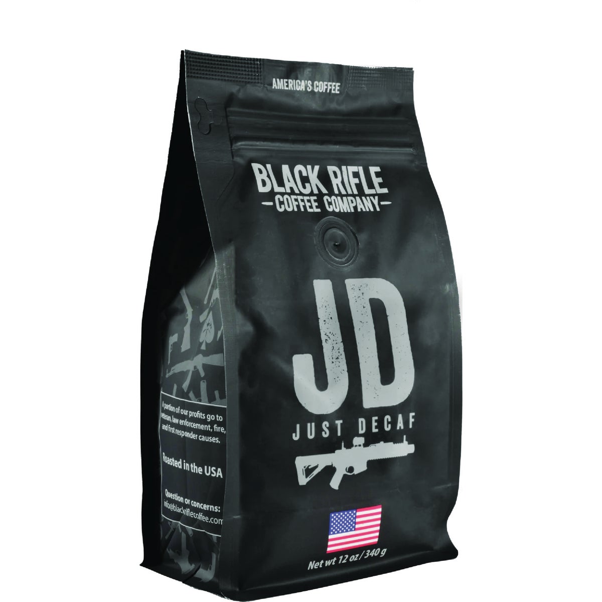 Black Rifle Coffee Company Just Decaf Medium Roast Ground Coffee, 12 Oz.