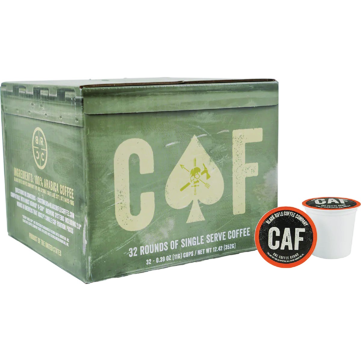 Black Rifle Coffee Company Caf Medium Roast Coffee Rounds (32-Pack)
