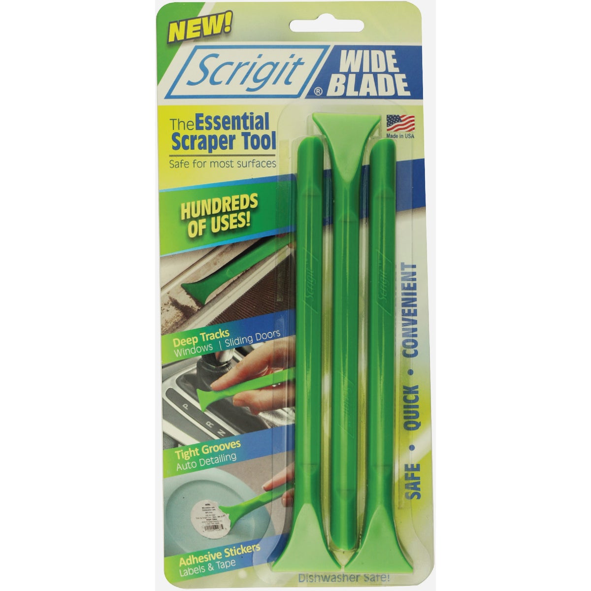 Scrigit 6.5 In. Wide Blade Scraper Set (3-Piece)