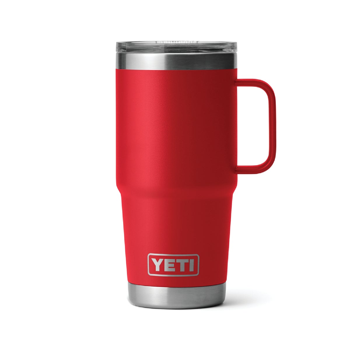 YETI Rambler 20 Oz. Stainless Steel Travel Mug with Stronghold Lid, Rescue Red