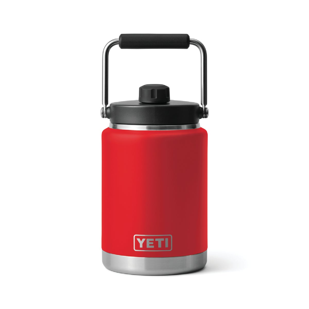 YETI Rambler 1/2 Gal. Stainless Steel Insulated Vacuum Jug with Mag Cap, Rescue Red