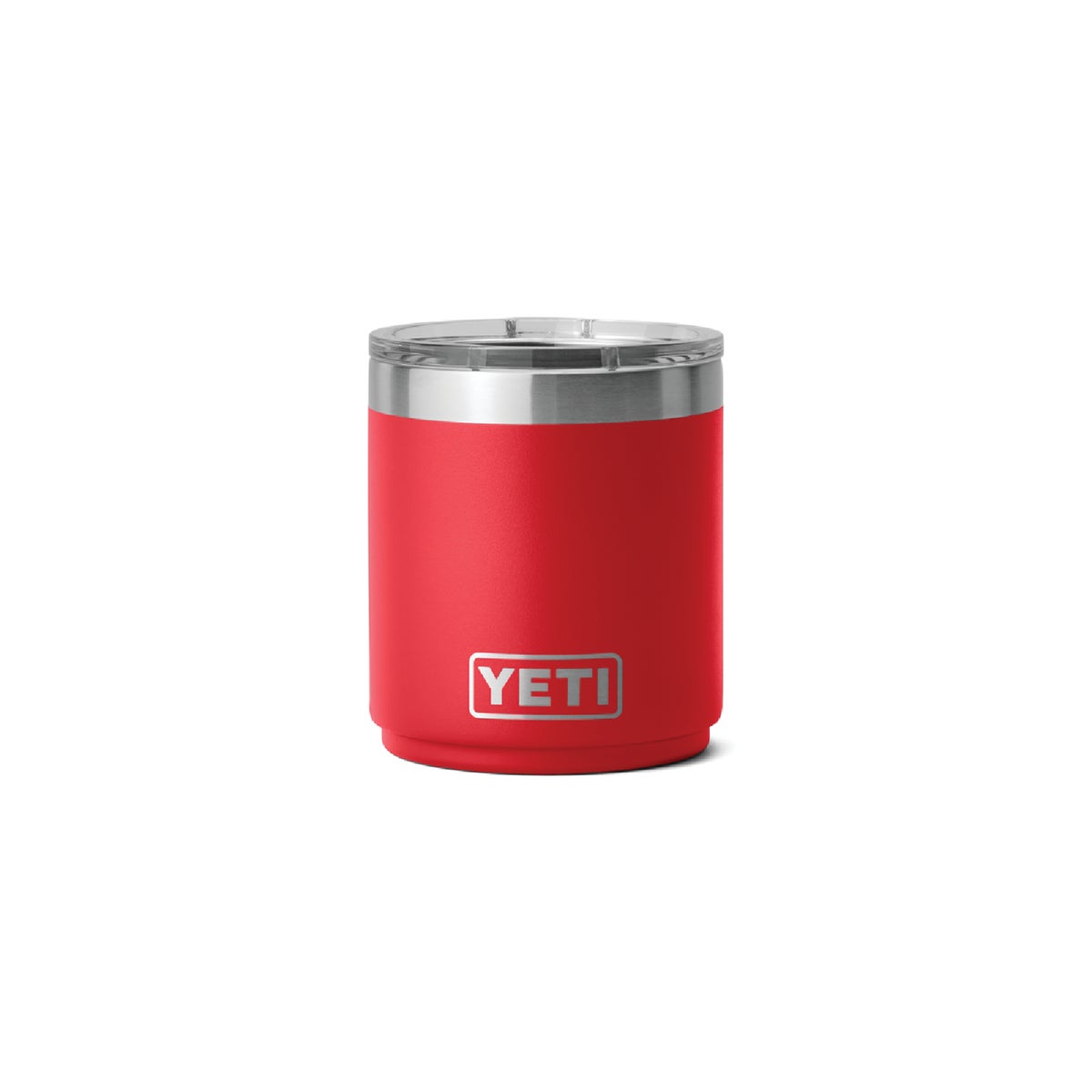 YETI Rambler 10 Oz. Stackable Lowball Insulated Tumbler with MagSlider Lid, Rescue Red