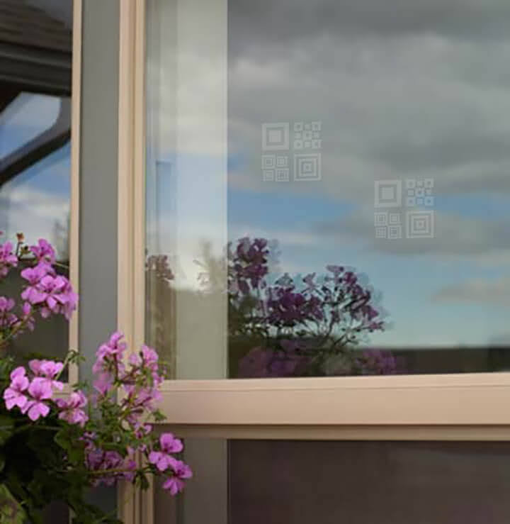 Window Alert Modern Square Decal 4 Pack Image 2