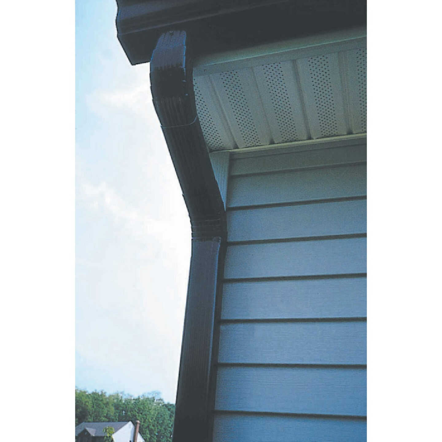Spectra Metals 2 In. x 3 In. Brown Aluminum Downspout Image 3