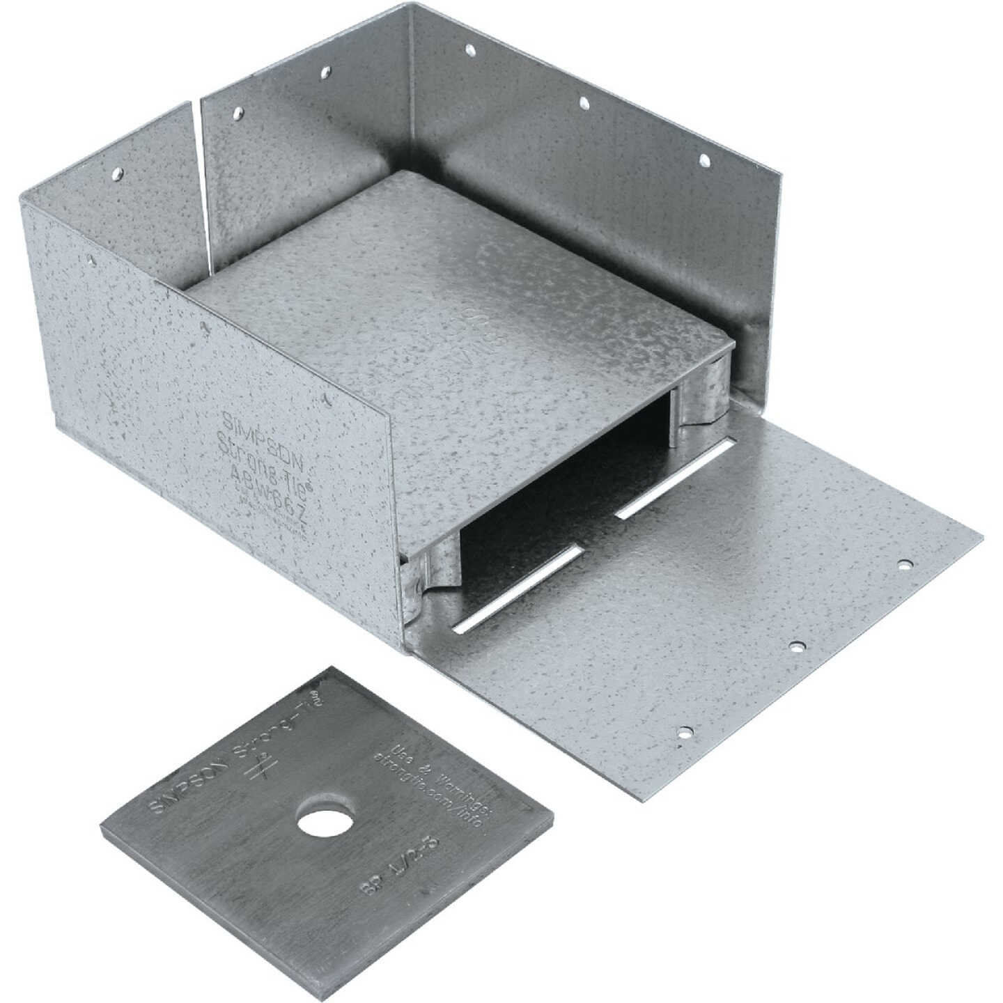 ABW ZMAX Galvanized Adjustable Standoff Post Base for 6x6 Image 1