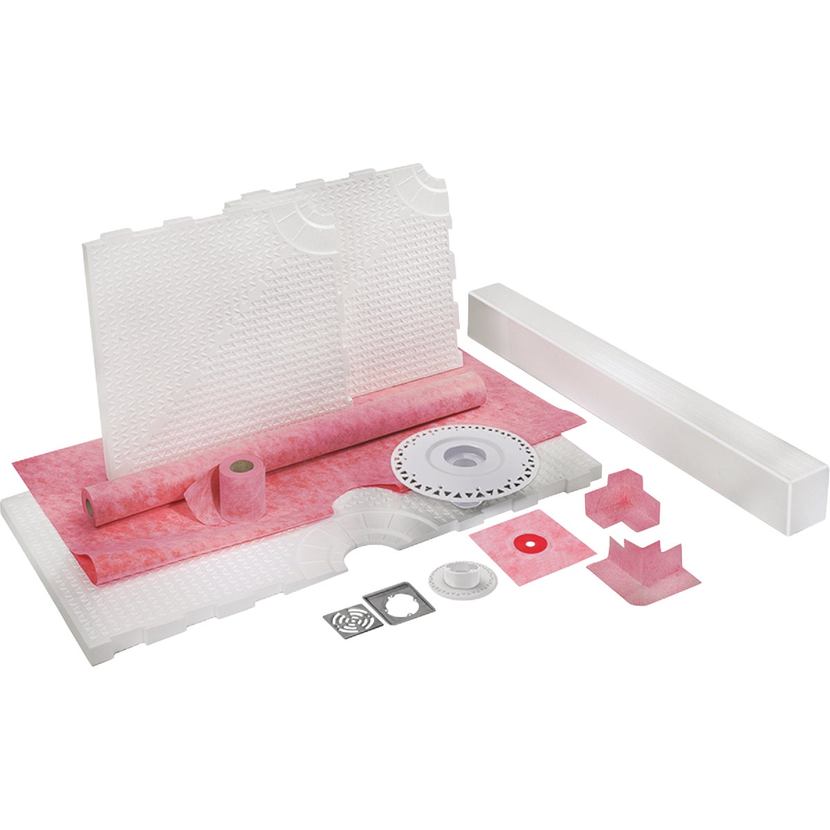 M-D Building Products PROVA 48 In. x 48 In. Center Drain Shower Kit