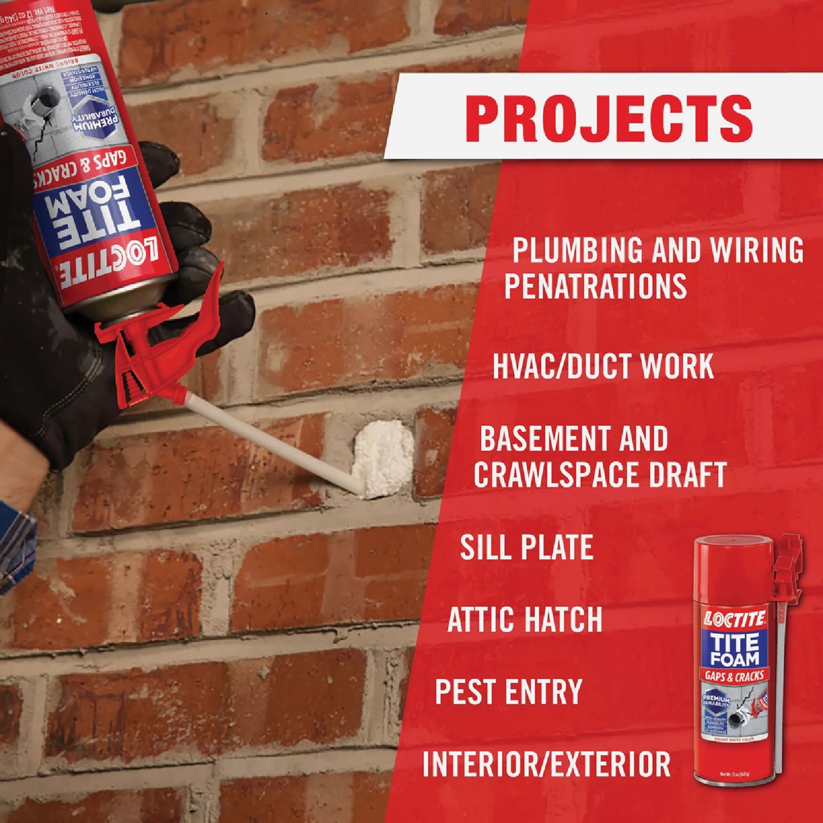 Loctite Tite Foam 12 Oz. Gaps & Cracks Insulating Sealant Image 5