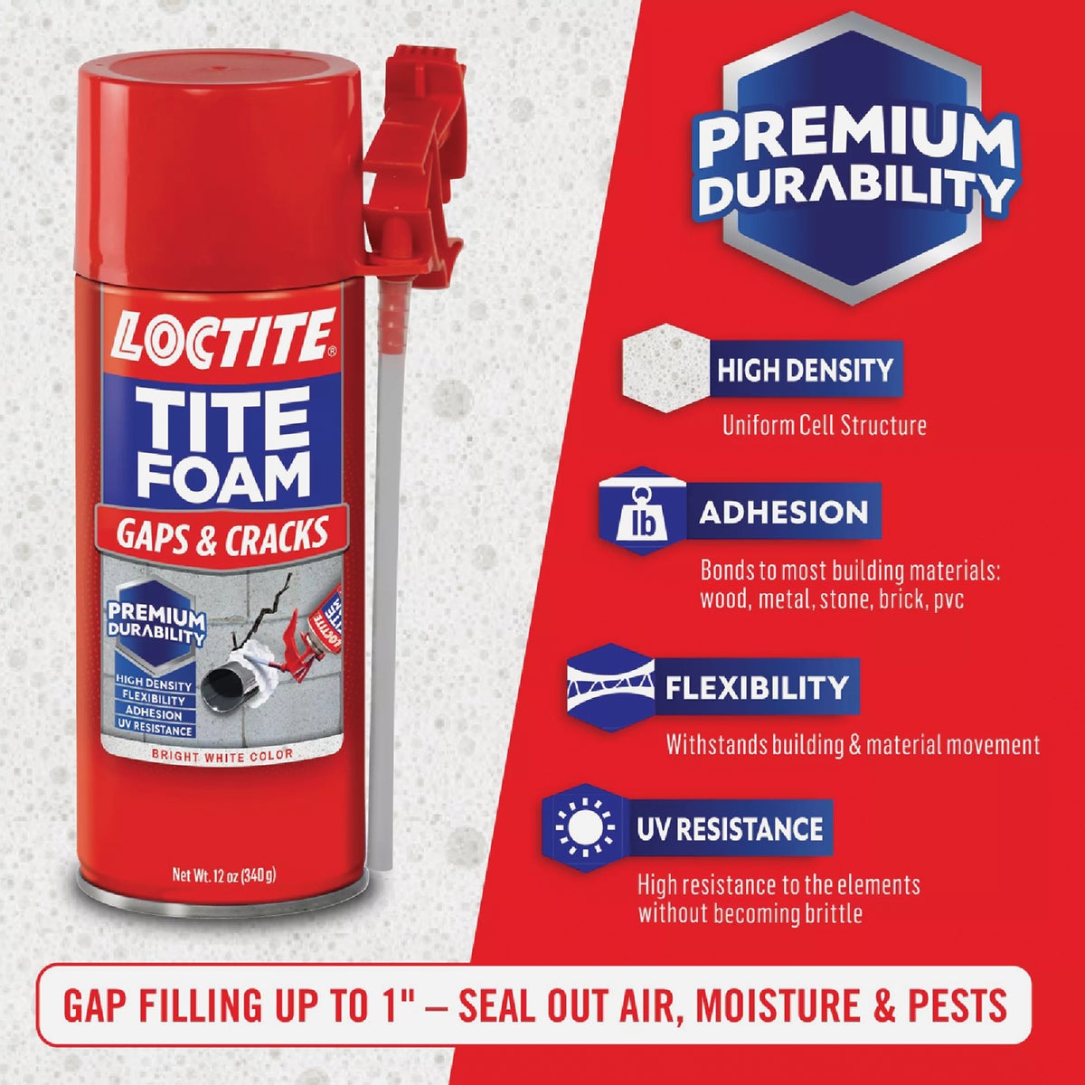 Loctite Tite Foam 12 Oz. Gaps & Cracks Insulating Sealant Image 4