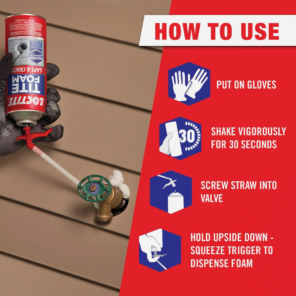 Loctite Tite Foam 12 Oz. Gaps & Cracks Insulating Sealant Image 3