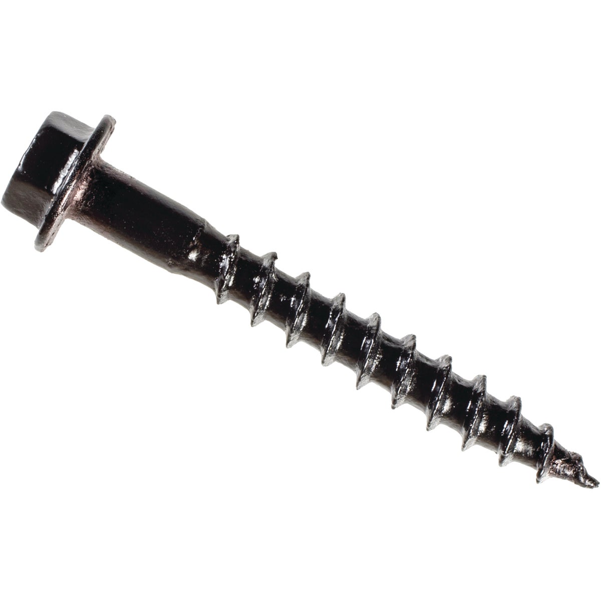 Simpson Strong-Tie Outdoor Accents #10 x 1-1/2 In. Hex-Head Black Connector Screw (50-Count) Image 1