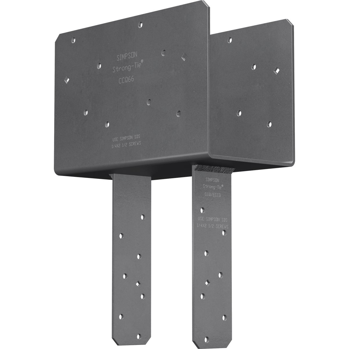 CCQ Column Cap for 6x Beam, 6x Post with Strong-Drive SDS Screws