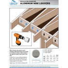 AirVent 2 In. Aluminum Mini Louver Soffit Vent (6 Count) Image 2