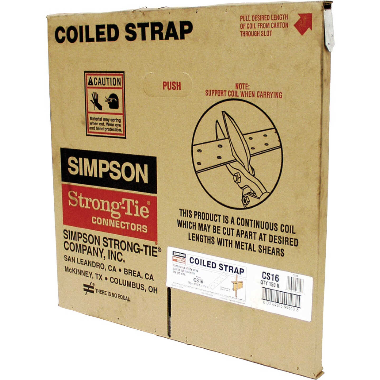 Simpson Strong-Tie 1-14 In. x 150 Ft. 16 ga Galvanized Steel Coiled Strapping Image 1