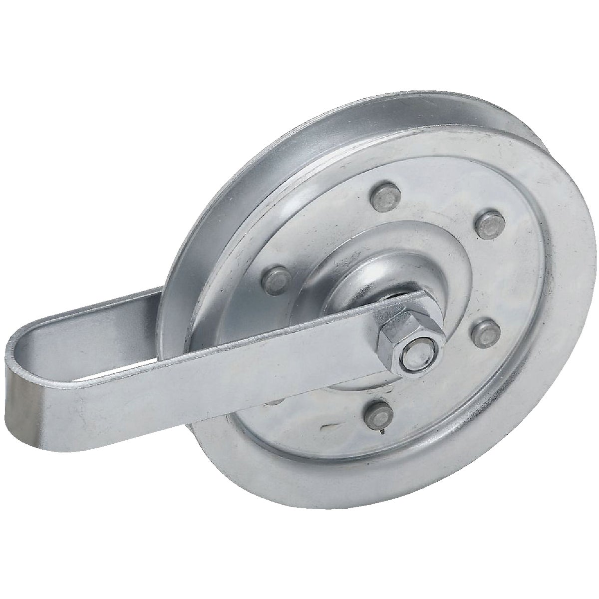 Prime-Line 4 In. Pulley with Strap and Axle Bolt