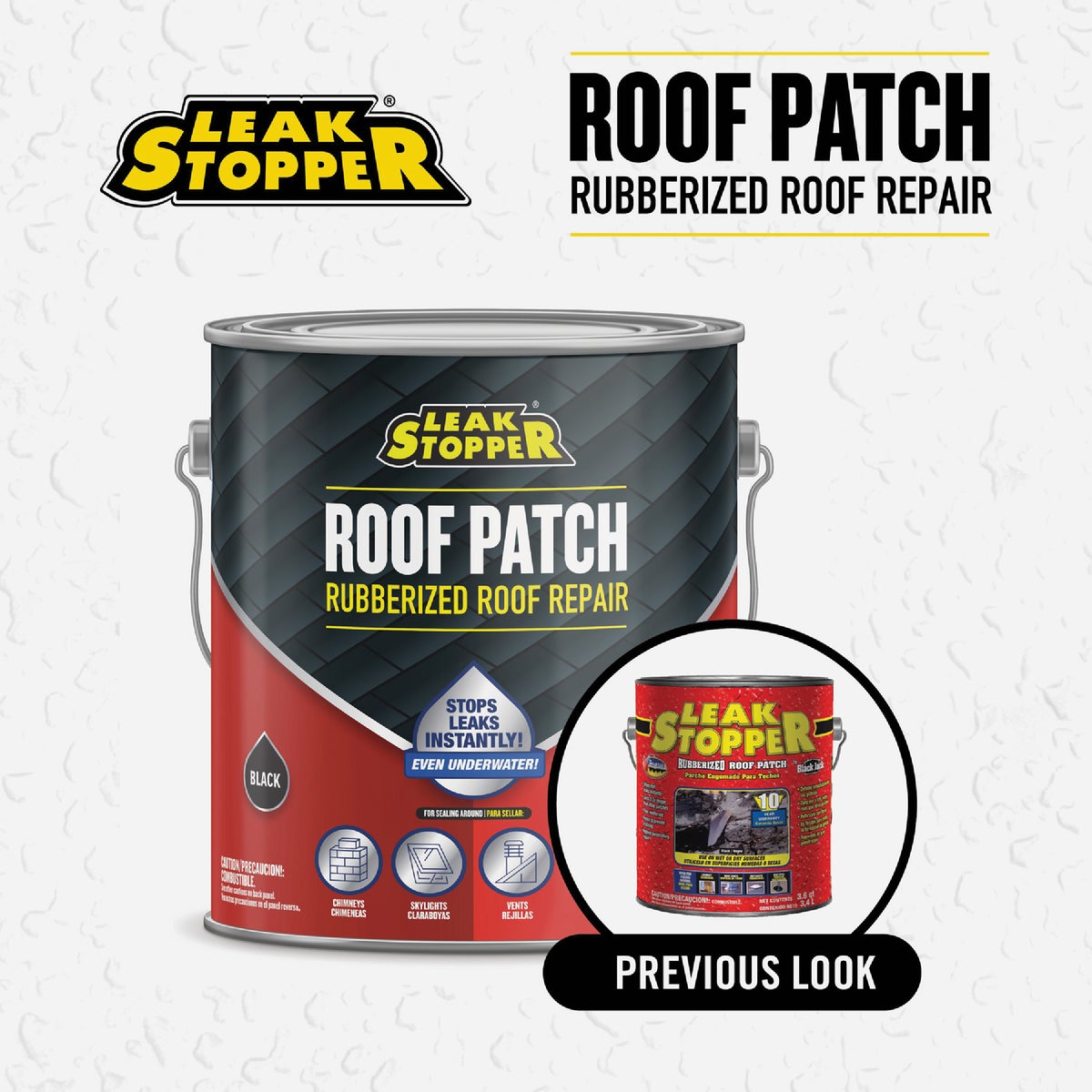 Black Jack Leak Stopper 1 Qt. Rubberized Roof Patch Image 7