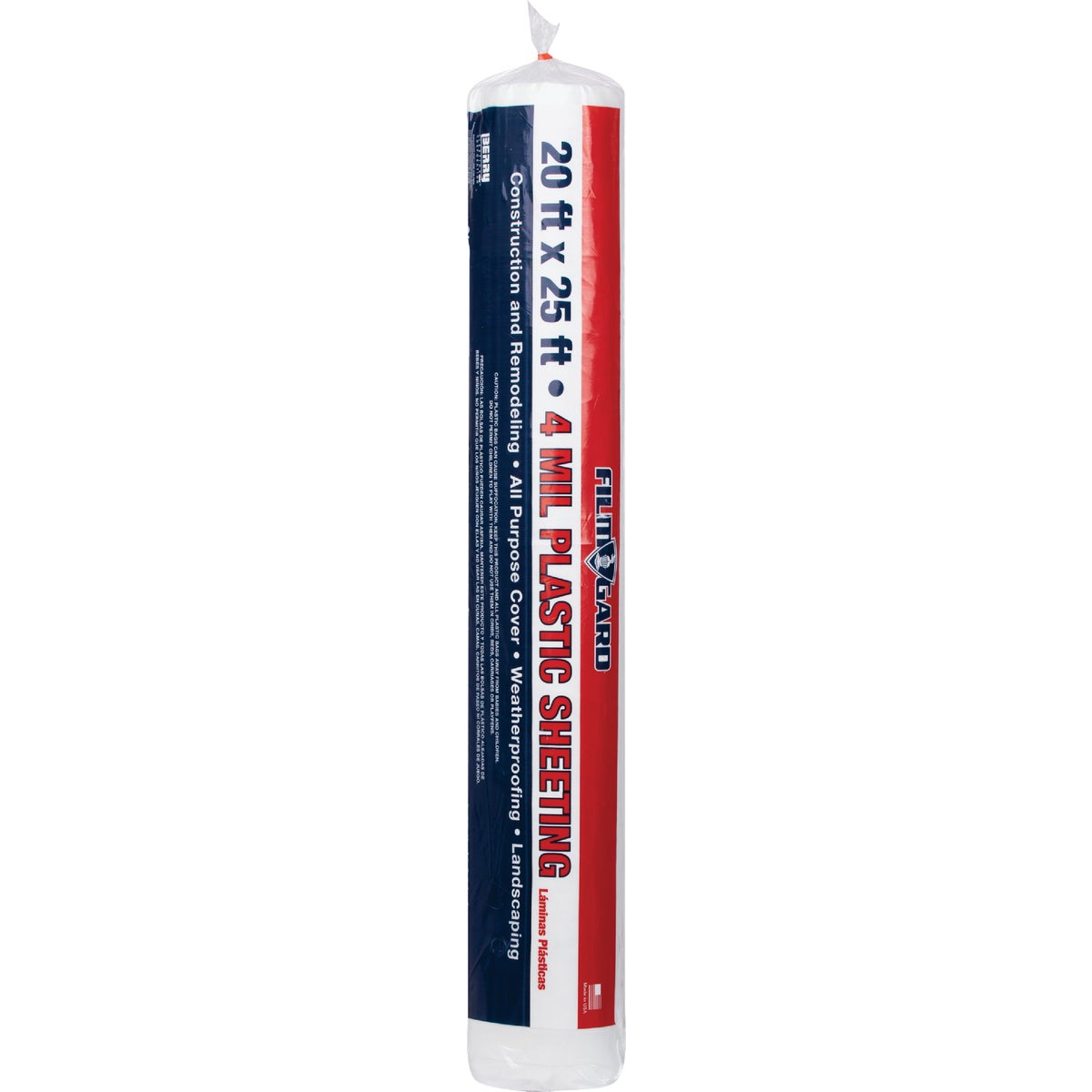 Film-Gard 20 Ft. x 25 Ft. Clear 4 Mil Poly Film Sheeting Image 2