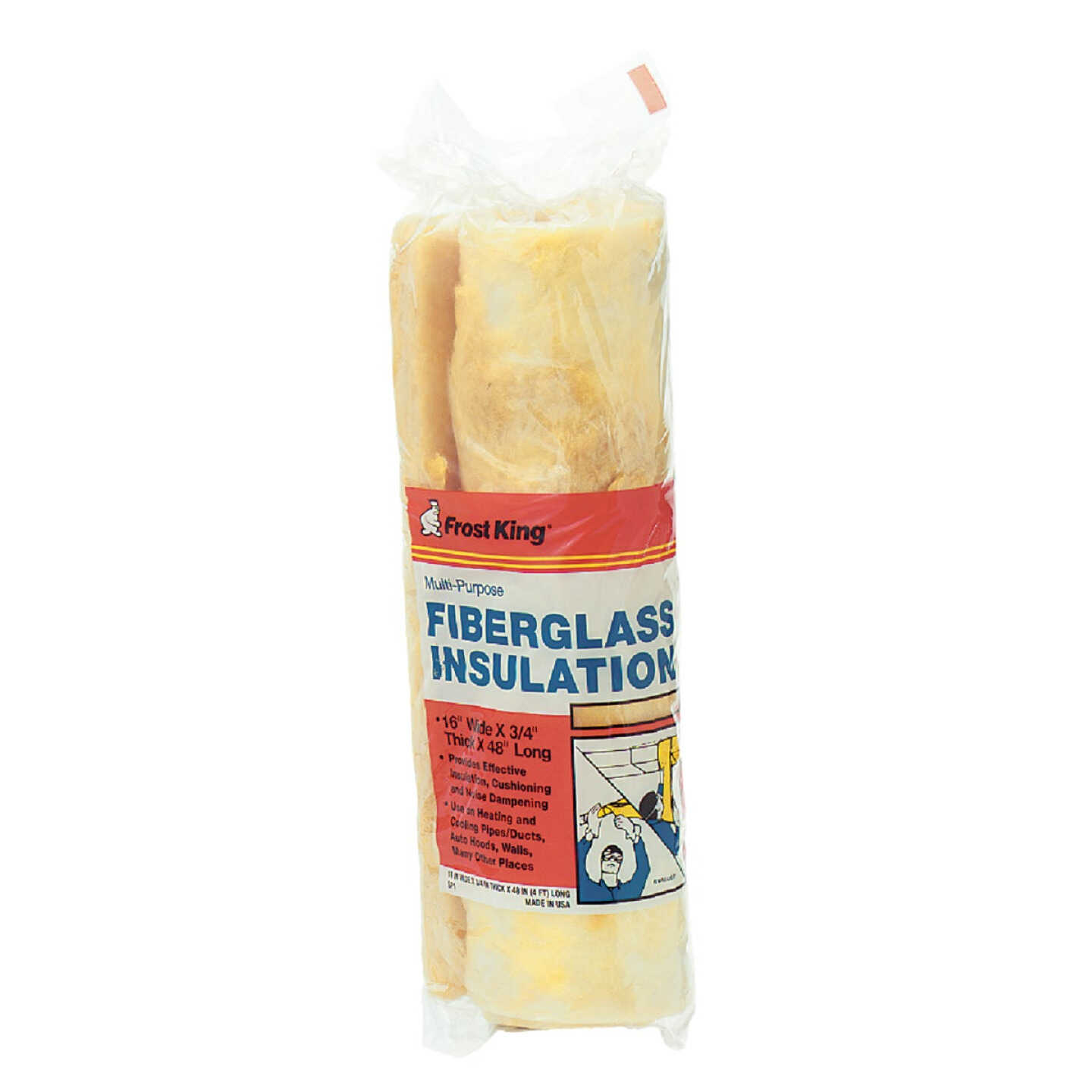 Frost King 16 In. x 48 In. Multipurpose Fiberglass Insulation Image 1